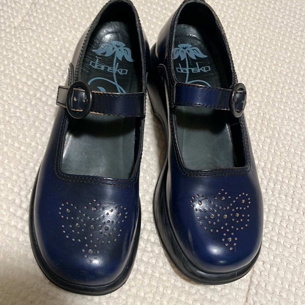 Vintage Dansko  navy Mary Jane 38
